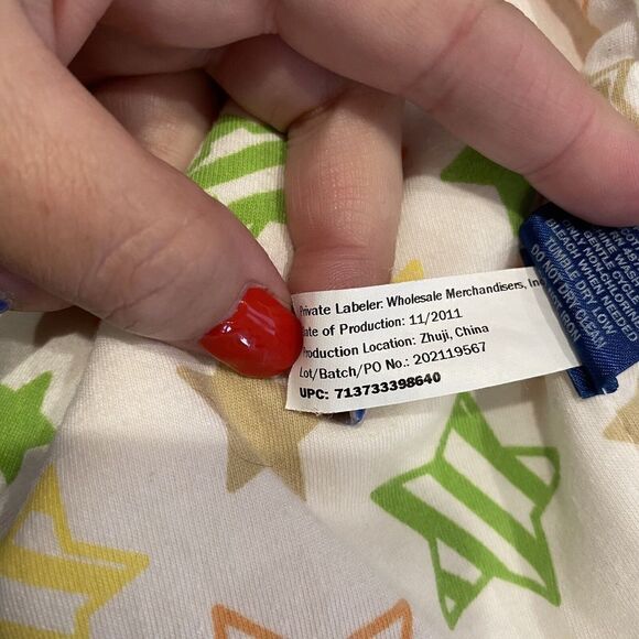 Falls Creek Fleece Baby Blanket Striped Stars Yellow Green Plush 2011 30”x38” - Picture 10 of 10